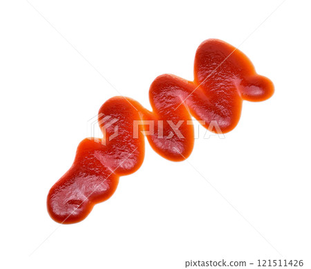 tomato sauce isolated on white background 121511426