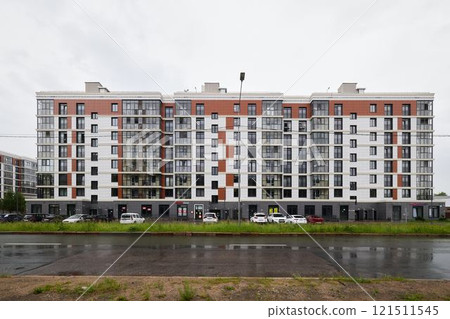 Modern Residential Building Architecture set within an Urban City Environment and Setting 121511545