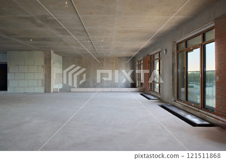 The spacious, modern interior has large windows that enhance the urban experience The spacious, modern interior has large windows that enhance the urban experience 121511868