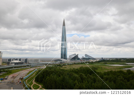 The Stunning View of the Impressive Lakhta Center Located in St. Petersburg, Russia 121512016