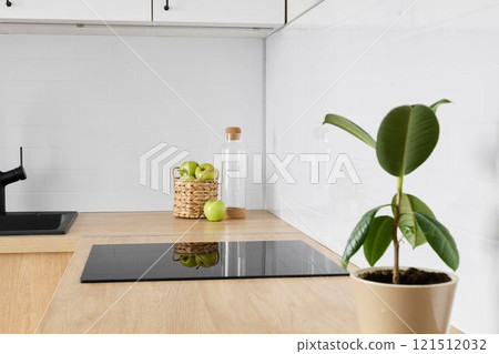 A Modern Kitchen Filled with Beautiful Plants and Fresh, Healthy Ingredients to Enjoy A Modern Kitchen Filled with Beautiful Plants and Fresh, Healthy Ingredients to Enjoy 121512032