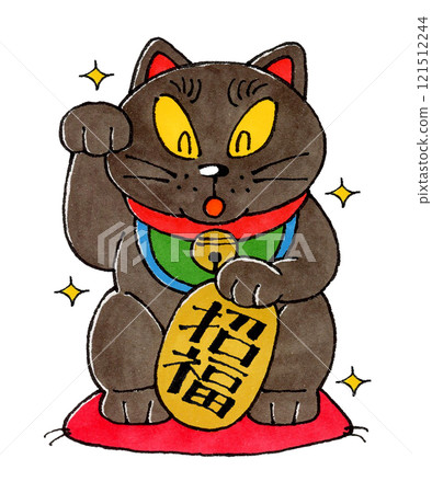 Black Maneki-Neko (Good luck and sparkle) Black Maneki-Neko (Good luck and sparkle) 121512244