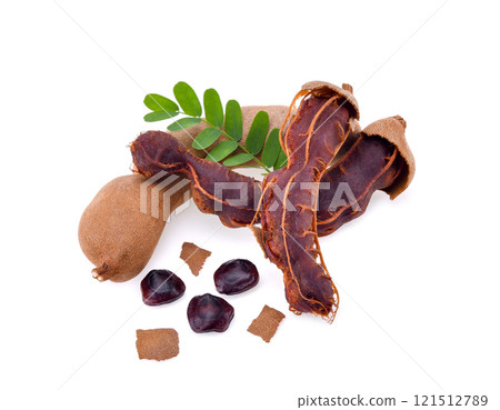 Tamarind isolated on the white background Tamarind isolated on the white background 121512789