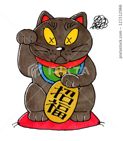 黑色招財貓 黑色招財貓 121512966