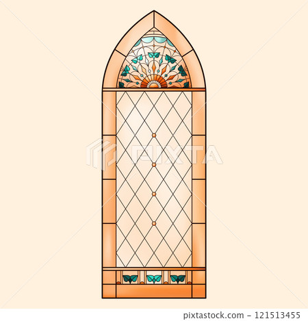Geometric abstract ornament. 121513455