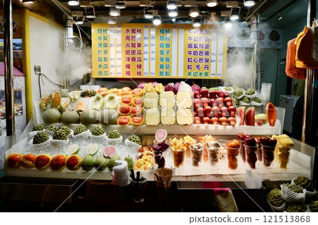 Taiwan night market stall image "Tropical fruit juice" 121513868