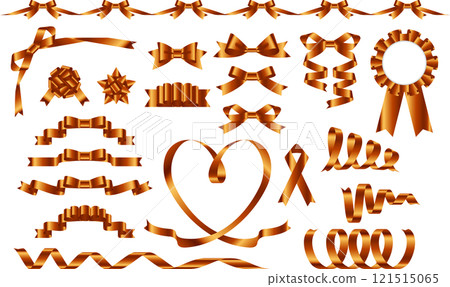 Ribbon set 2, 9 orange 121515065