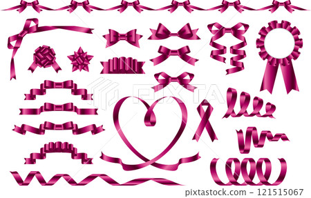 色帶套裝 2, 12 洋紅色 121515067