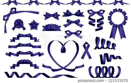 絲帶套裝 2,m14 海軍藍色 絲帶套裝 2,m14 海軍藍色 121515070