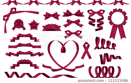Ribbon set 2, m11 wine 121515086