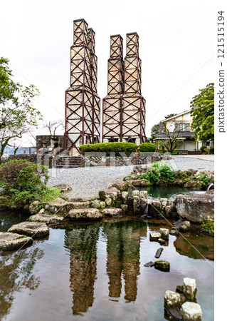 Nirayama Reverberatory Furnace reflected on the water surface 121515194