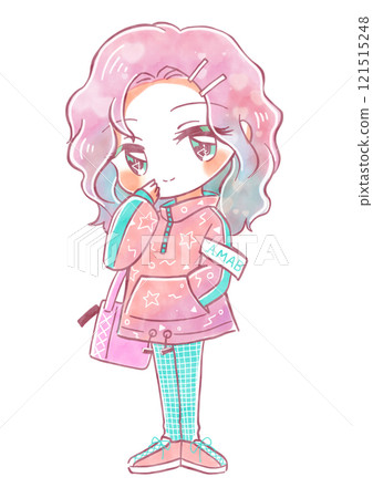 Pop and cute deformed illustrations - Amabie personified Pop and cute deformed illustrations - Amabie personified 121515248
