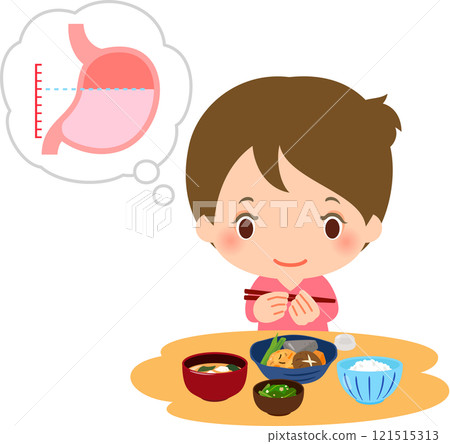 A woman who eats meals while making sure she is only 70% full A woman who eats meals while making sure she is only 70% full 121515313