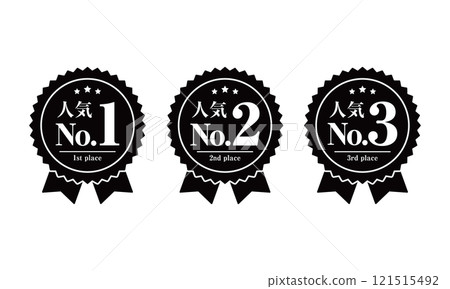 Popular No.1 to No.3 ranking labels Gold, silver and bronze Popular No.1 to No.3 ranking labels Gold, silver and bronze 121515492