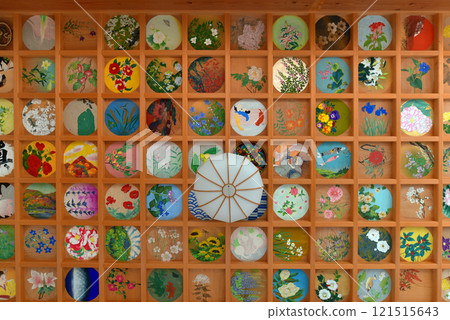 Ceiling painting in the reception hall (Noritsugu Hall) of Shojuin Temple Ceiling painting in the reception hall (Noritsugu Hall) of Shojuin Temple 121515643