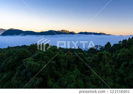 [Japan's 100 Famous Castles] Tsuwano Castle Ruins Floating in the Sea of Autumn Clouds 11 Tsuwano Town, Kashima Prefecture 121516801