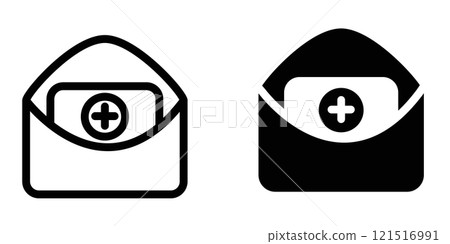 Medical Report icon design template Medical Report icon design template 121516991