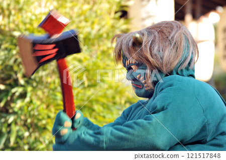 京都露山寺的節分藍魔鬼 京都露山寺的節分藍魔鬼 121517848