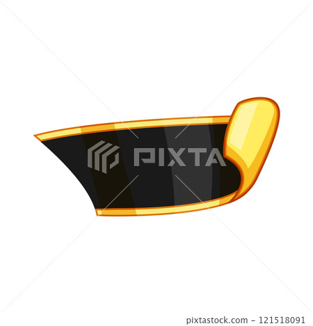 exclusive sticker golden luxury cartoon vector illustration 121518091