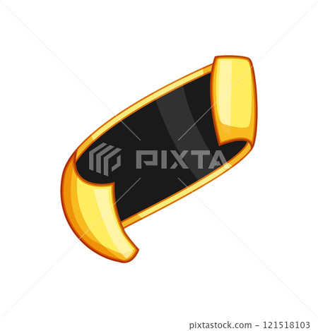 elegant sticker golden luxury cartoon vector illustration 121518103