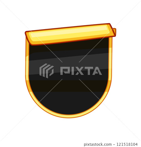 premium sticker golden luxury cartoon vector illustration premium sticker golden luxury cartoon vector illustration 121518104