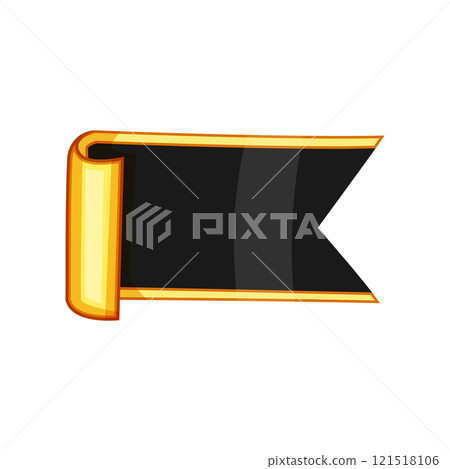 opulent sticker golden luxury cartoon vector illustration 121518106