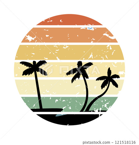 champagne retro sunset cartoon vector illustration champagne retro sunset cartoon vector illustration 121518116