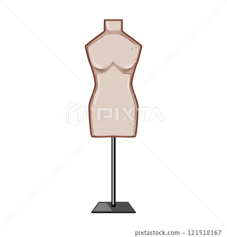 dressform mannequin tailor cartoon vector illustration 121518167