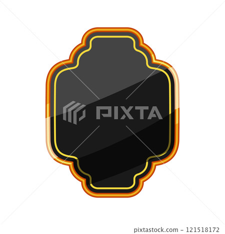 deluxe label golden luxury cartoon vector illustration 121518172