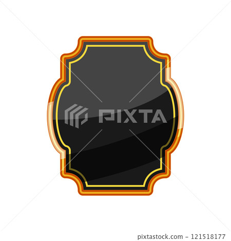 prestige label golden luxury cartoon vector illustration 121518177