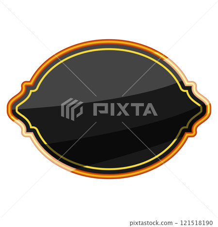 opulence label golden luxury cartoon vector illustration 121518190