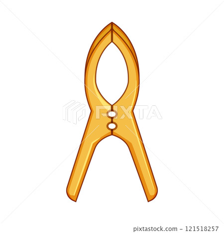 grip clothespin cartoon vector illustration grip clothespin cartoon vector illustration 121518257