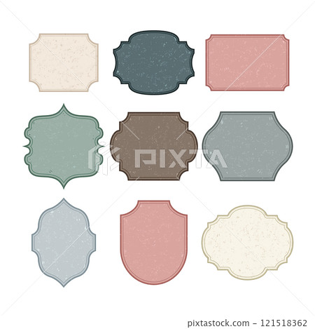 vintage badge set cartoon vector illustration 121518362