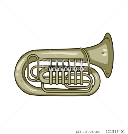 bell tuba cartoon vector illustration 121518401
