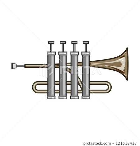 instrument trumpet cartoon vector illustration 121518415