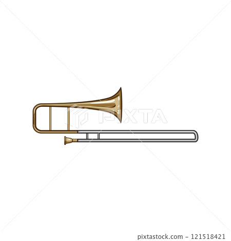 chardonnay trombone cartoon vector illustration 121518421