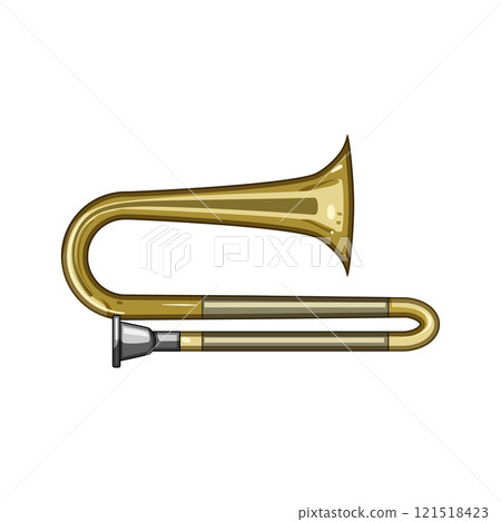 stemware trombone cartoon vector illustration stemware trombone cartoon vector illustration 121518423