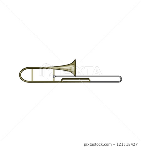 champagne trombone cartoon vector illustration champagne trombone cartoon vector illustration 121518427