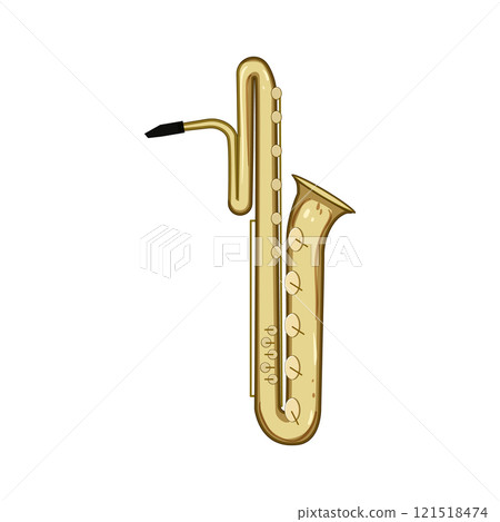 reed saxophone cartoon vector illustration reed saxophone cartoon vector illustration 121518474