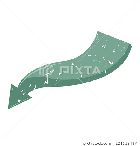 decor retro arrow banner cartoon vector illustration decor retro arrow banner cartoon vector illustration 121518487