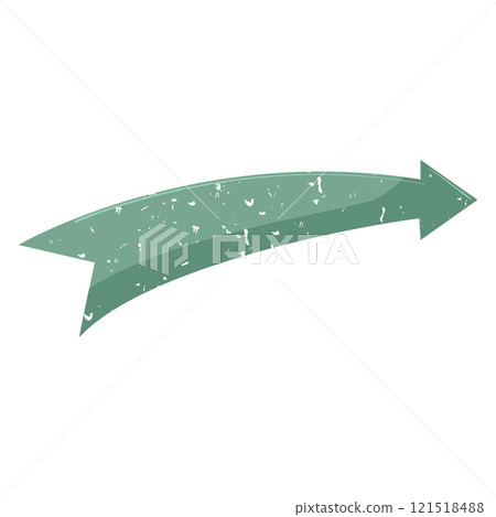emblem retro arrow banner cartoon vector illustration 121518488