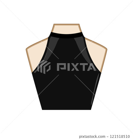 fashion neckline dress cartoon vector illustration fashion neckline dress cartoon vector illustration 121518510