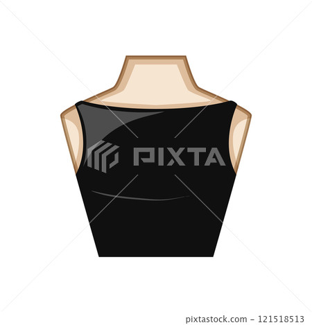 style neckline dress cartoon vector illustration style neckline dress cartoon vector illustration 121518513