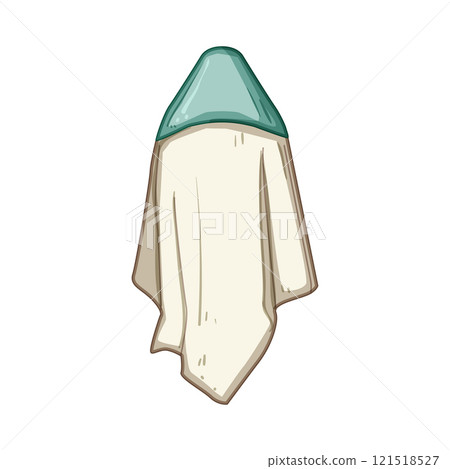 newborn hooded baby towel cartoon vector illustration 121518527