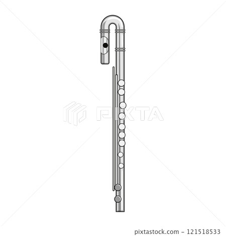 keys flute cartoon vector illustration keys flute cartoon vector illustration 121518533