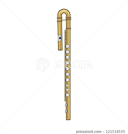 tone flute cartoon vector illustration 121518535
