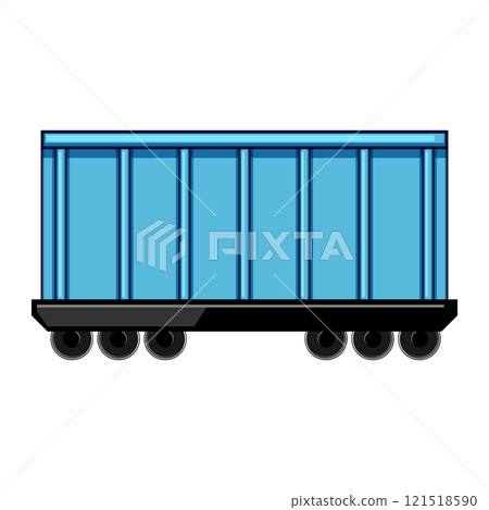 bulk coal wagon cartoon vector illustration bulk coal wagon cartoon vector illustration 121518590