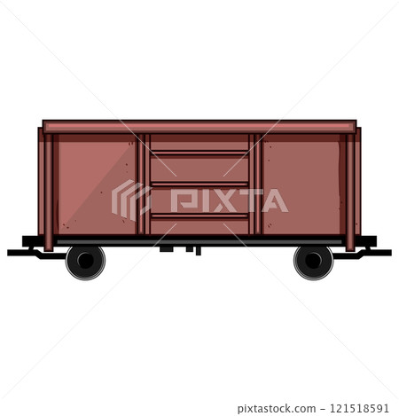 cargo coal wagon cartoon vector illustration cargo coal wagon cartoon vector illustration 121518591