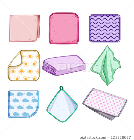 washcloth baby set cartoon vector illustration washcloth baby set cartoon vector illustration 121518657