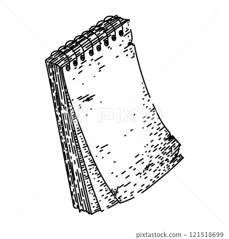 text notepad sketch hand drawn vector text notepad sketch hand drawn vector 121518699